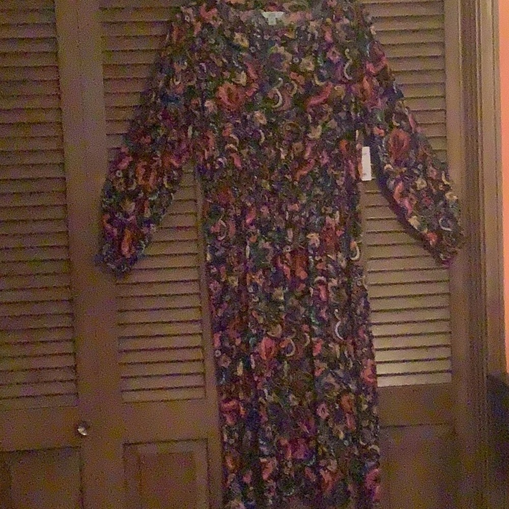 Black multicolored dress